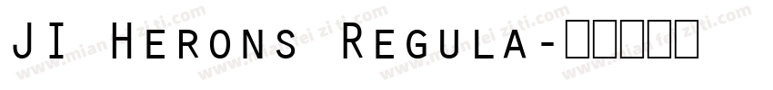 JI Herons Regula字体转换